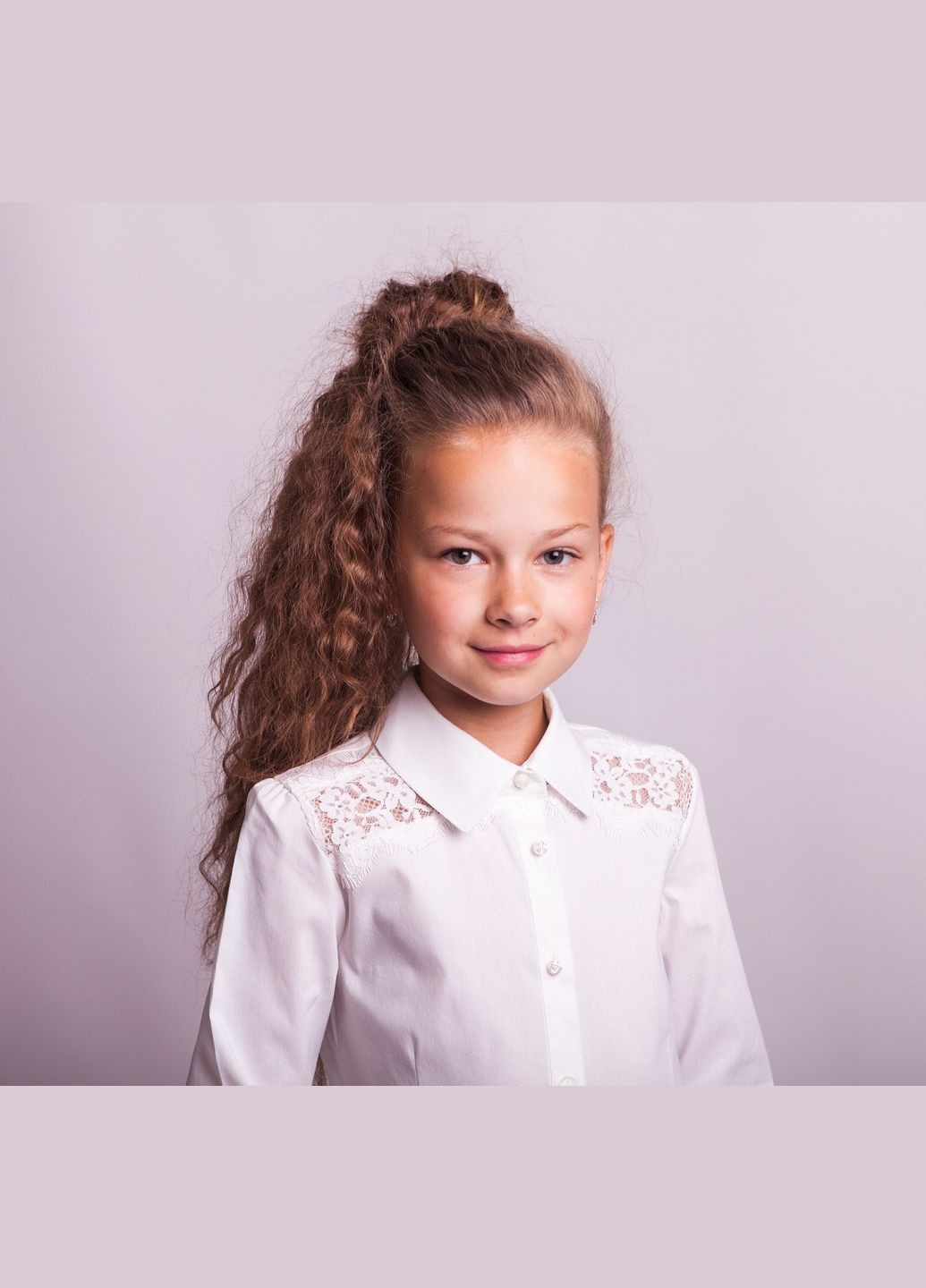 Блузка мод. 8021 у молочному кольорі Світ блуз (330615226)