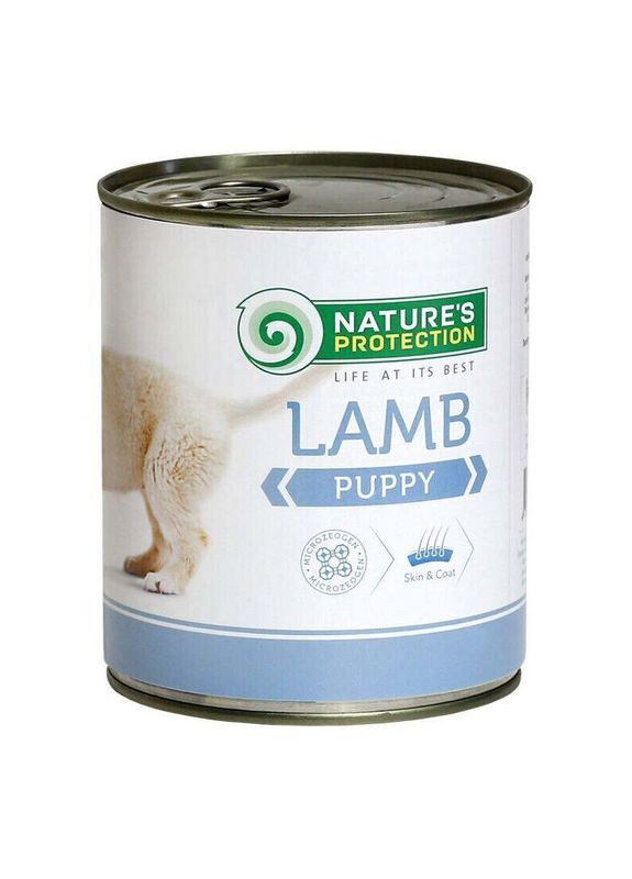 Puppy Lamb – Консервований корм з м'ясом ягняти для цуценят 400 г (4771317246271) Nature's Protection (327215502)