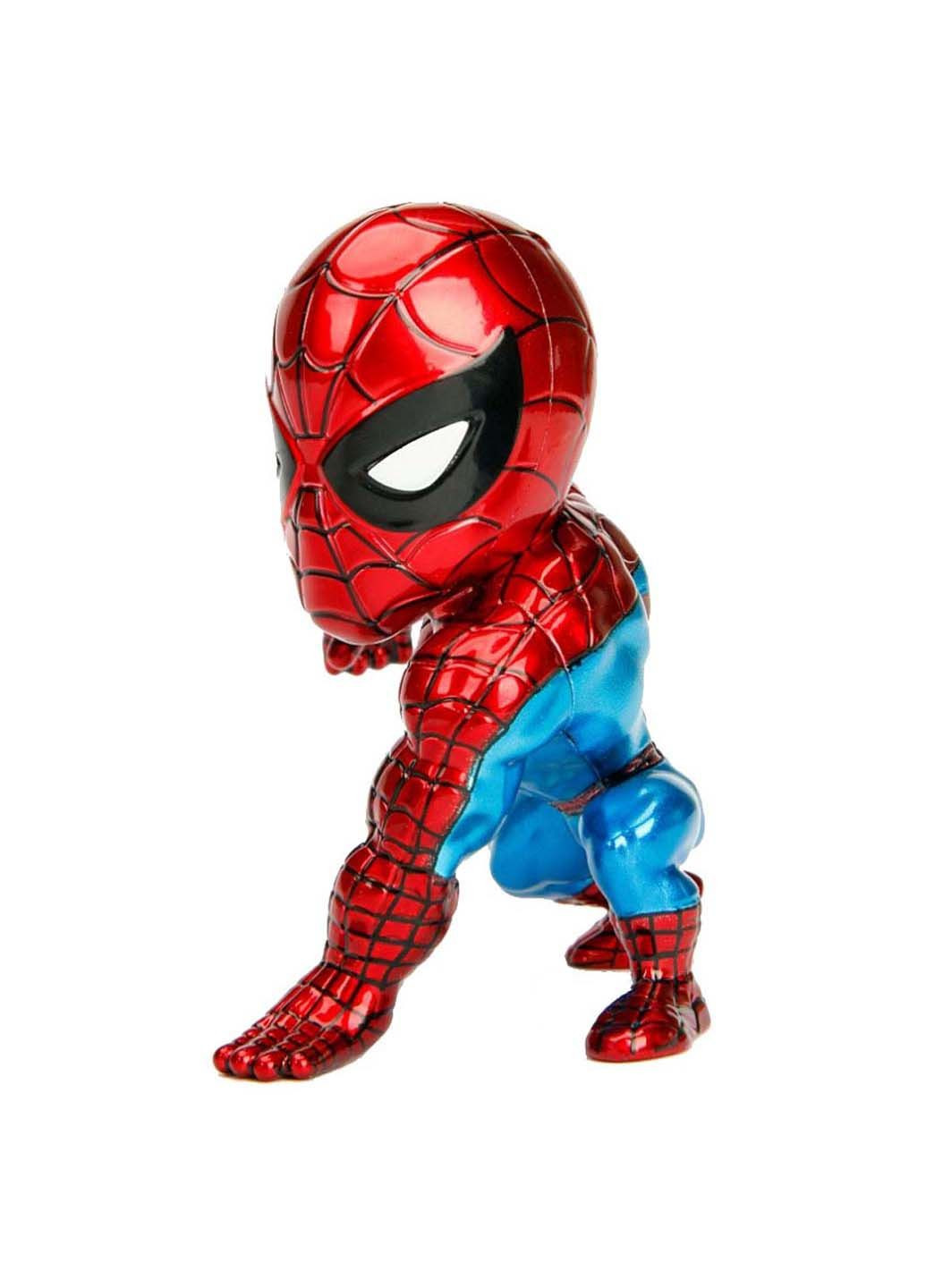 Коллекционная металлическая фигурка Marvel 4 Человек-Паук Классический 10 см Jada (278082794)