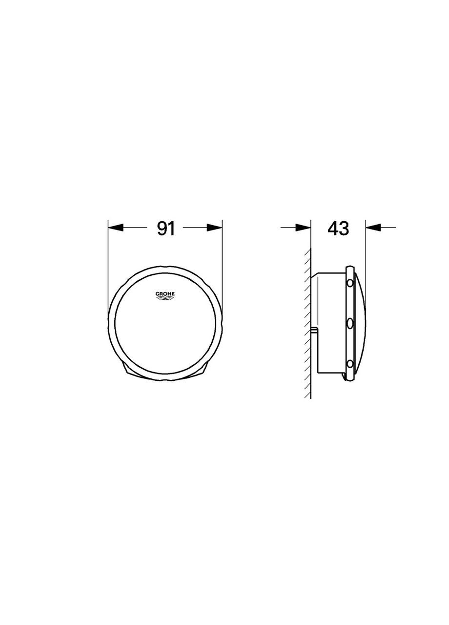 Наливной, сливной и переливной гарнитур для ванны (комплект верхней монтажной части) Talentofill (19952000) (Цвет хром) Grohe (369933242)