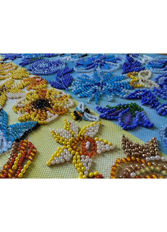 Набір для вишивання бісером "Квітуче земле" AB-870 41х27 см Abris Art (367969458)