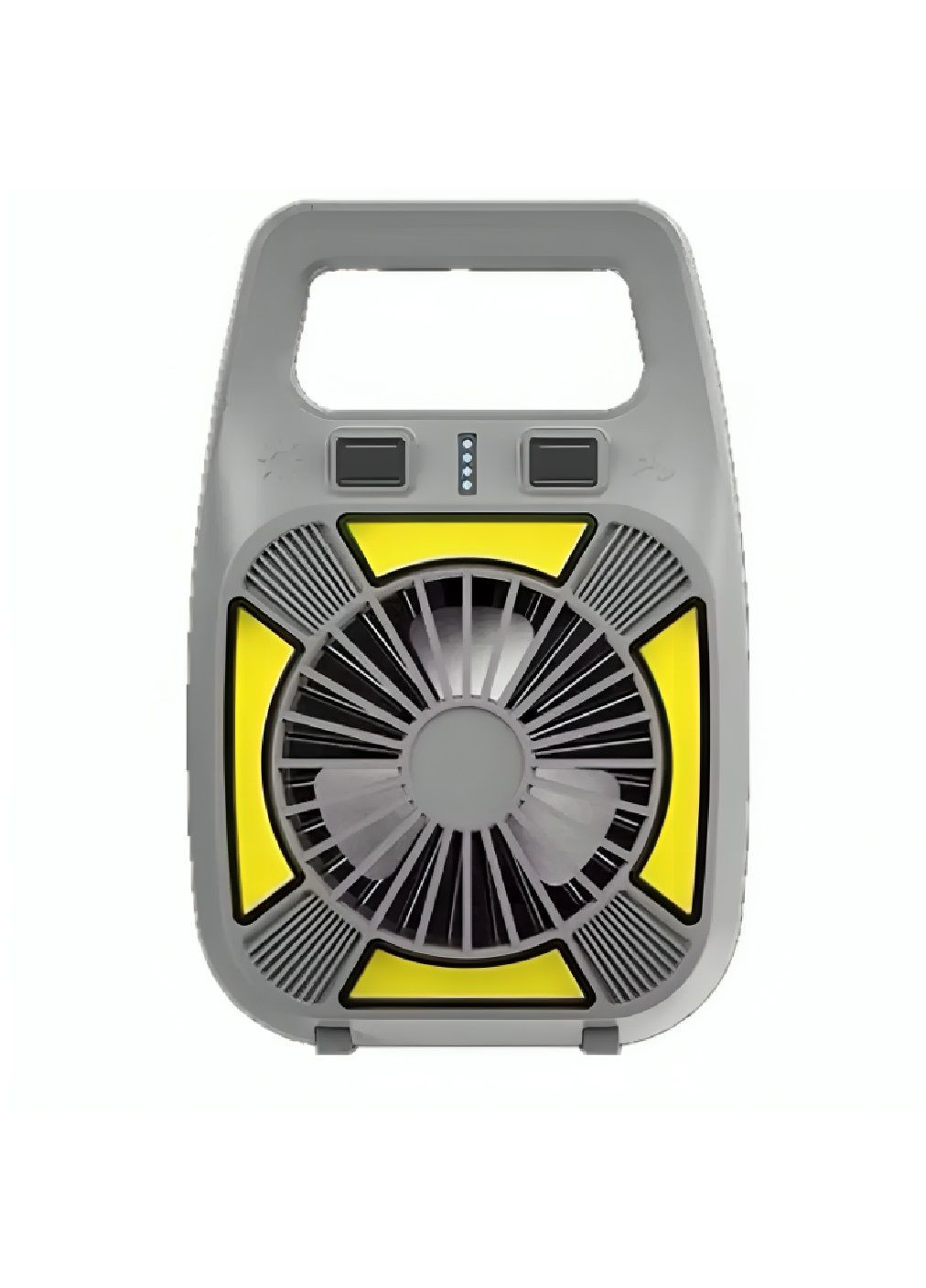 Аккумуляторный вентилятор с фонариком регулировкой скорости индикатором заряда 1800мАч 12х4х18 см (480556-Prob) Серый Unbranded (337415491)