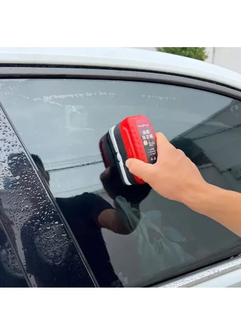 Автомобильная щетка для удаления масляной пленки и налета с лобового стекла автомобиля 2 шт (2104618952) No Brand (373220753)