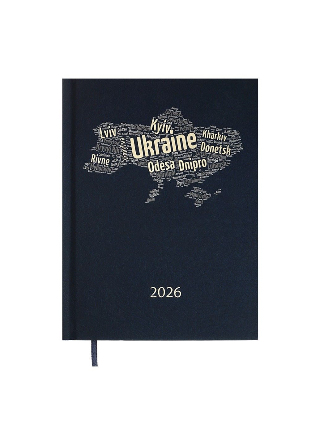Ежедневник датированный полиграфический UKRAINE 2026, A5,темно-синий BM.2157-03 Buromax (361970995)