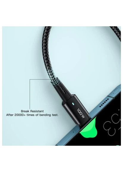 Дата кабель USB-C to USB-C 1.0m 100W black (EXCTT1-CG01) Essager (396679072)