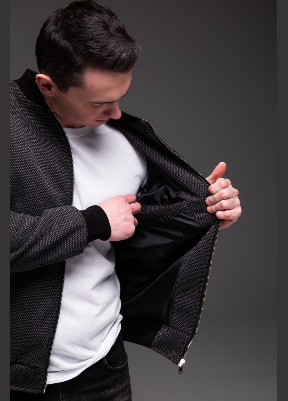 Темно-сіра демісезонна вітровка No Brand