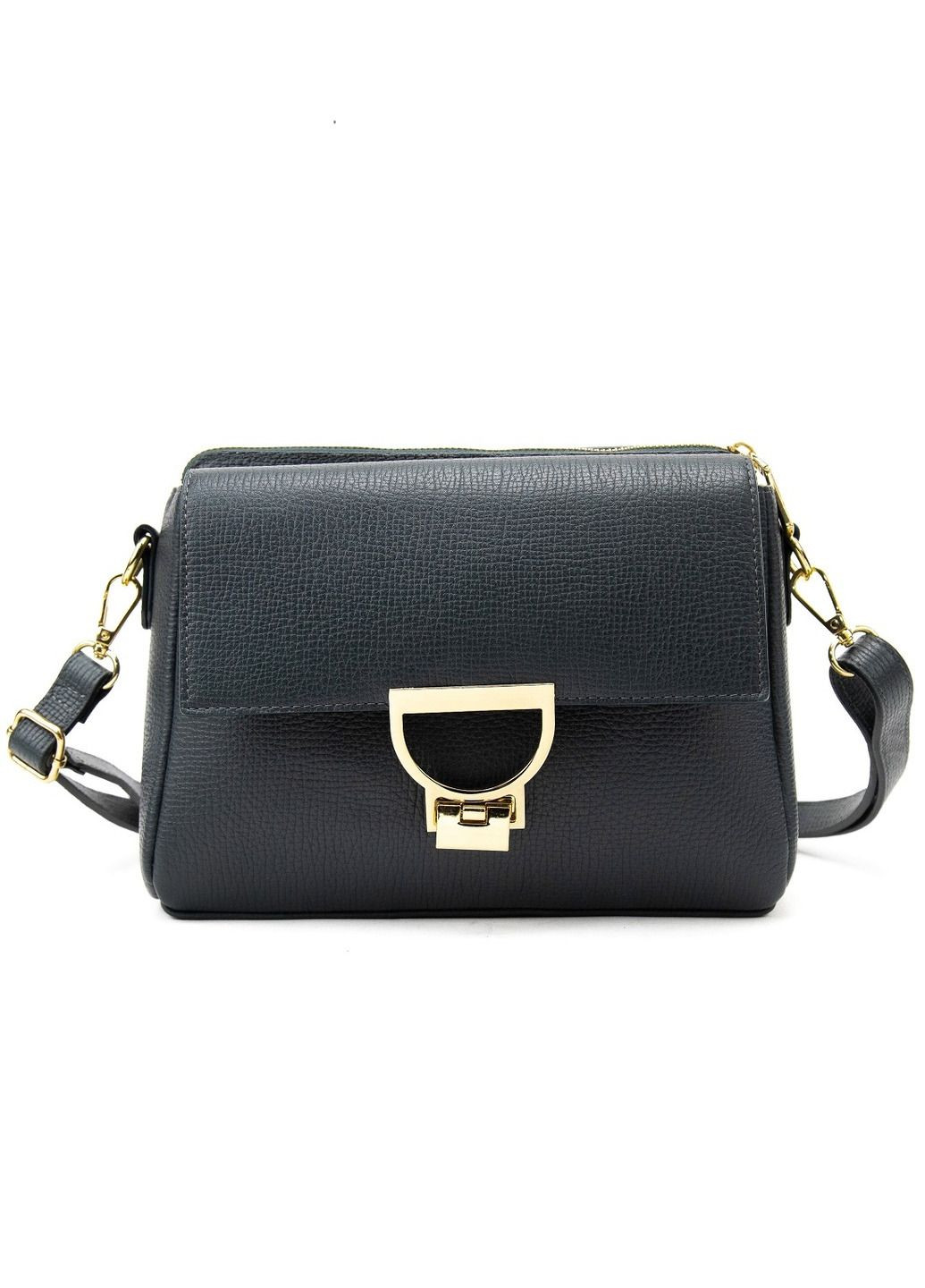 Жіноча сумка кросбоді через плече з великим замком з натуральної шкіри RoyalBag CH-027 (331532797)