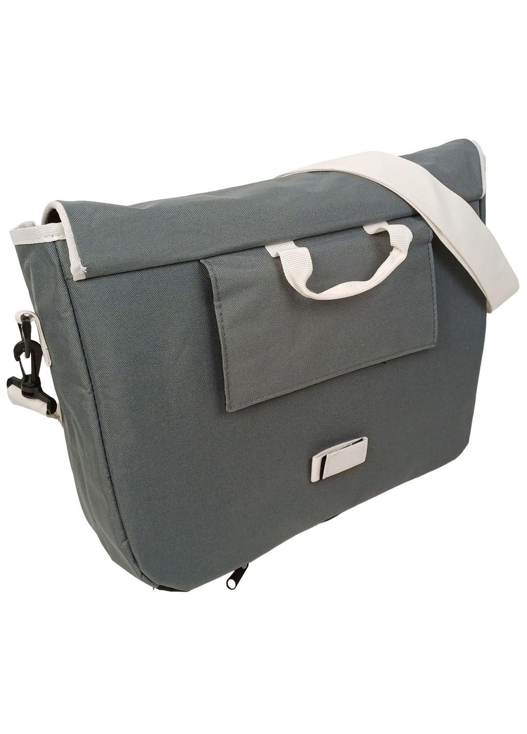 Багажна велосумка з дощовиком - наплічна сумка 2 в 1, 20L сіра No Brand (372853265)