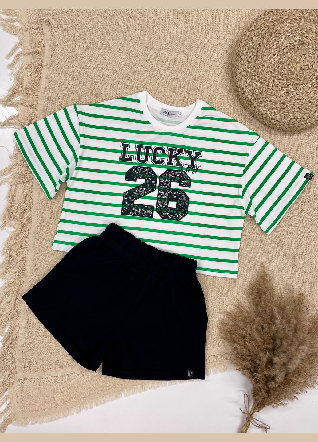 Черный летний крутезный костюмчик для модницы Україна