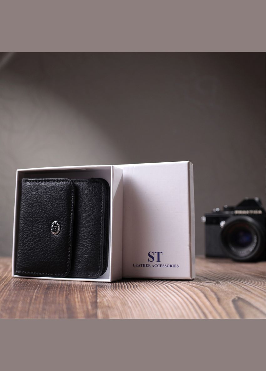 Компактний жіночий гаманець з кишенею для монет із натуральної шкіри 22690 st leather (331907560)