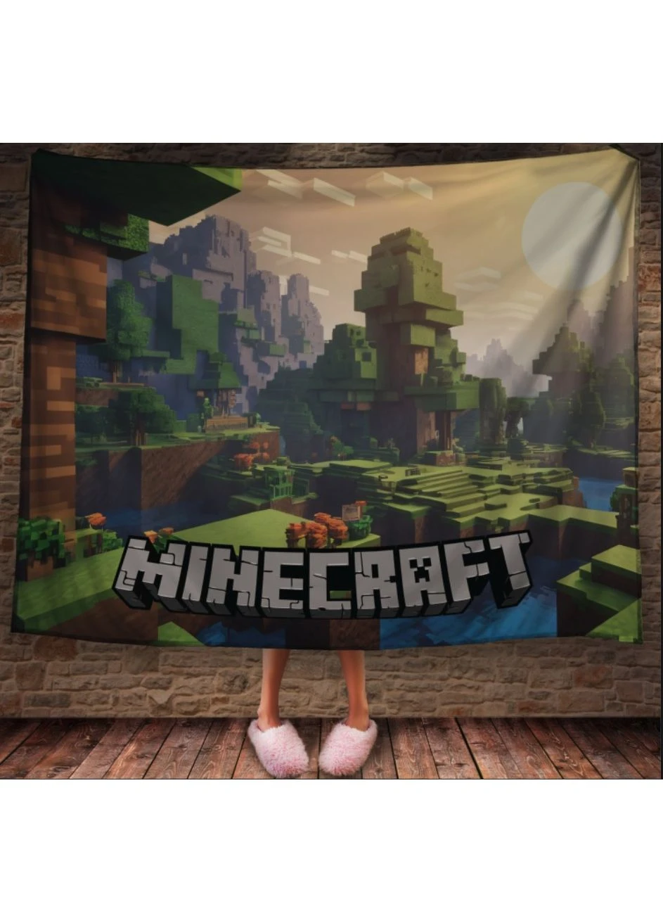 Плед з 3D-принтом Світ Майнкрафт World Minecraft 12 Перша Креативна мануфактура PERFECTUS Плед (386464643)