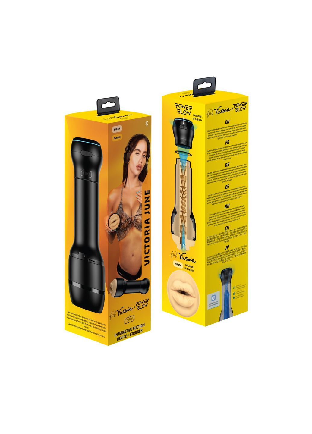 Мастурбатор-ротик FeelVictoria Mouth со всасывающей интерактивной насадкой PowerBlow Combo - CherryLove Kiiroo (339868453)