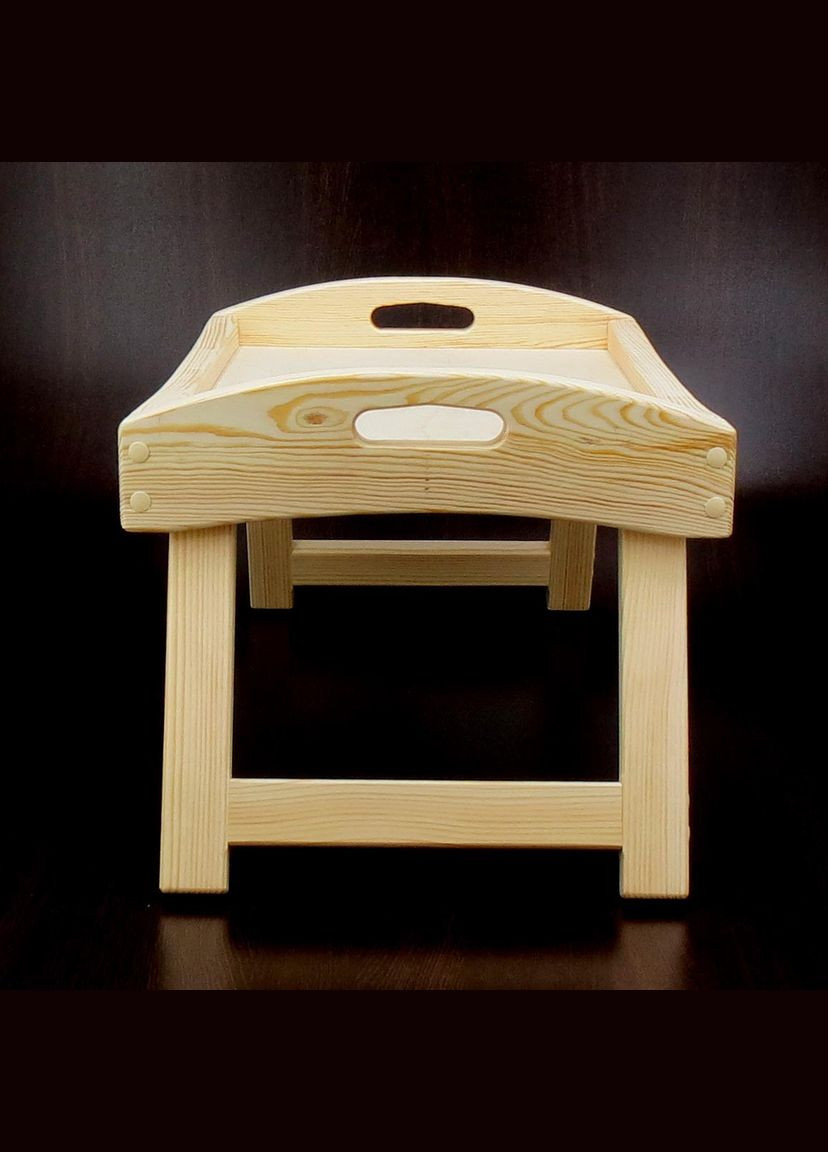 Столик-поднос для завтрака из дерева Айдахо бланже (СТП-002901) No Brand (327846094)