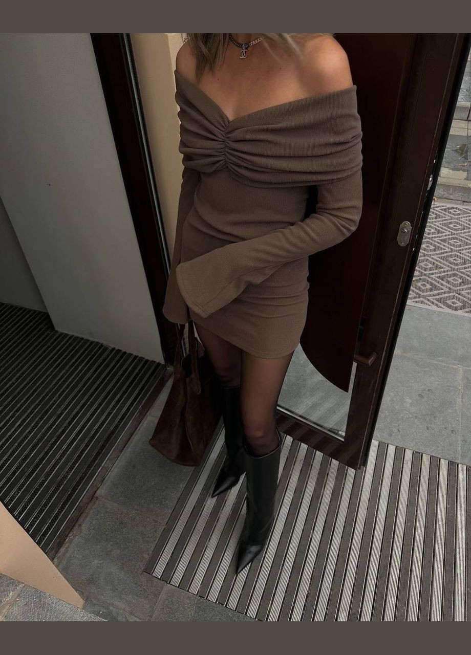 Коричнева ідеальна сукня☺️♥️ Luna