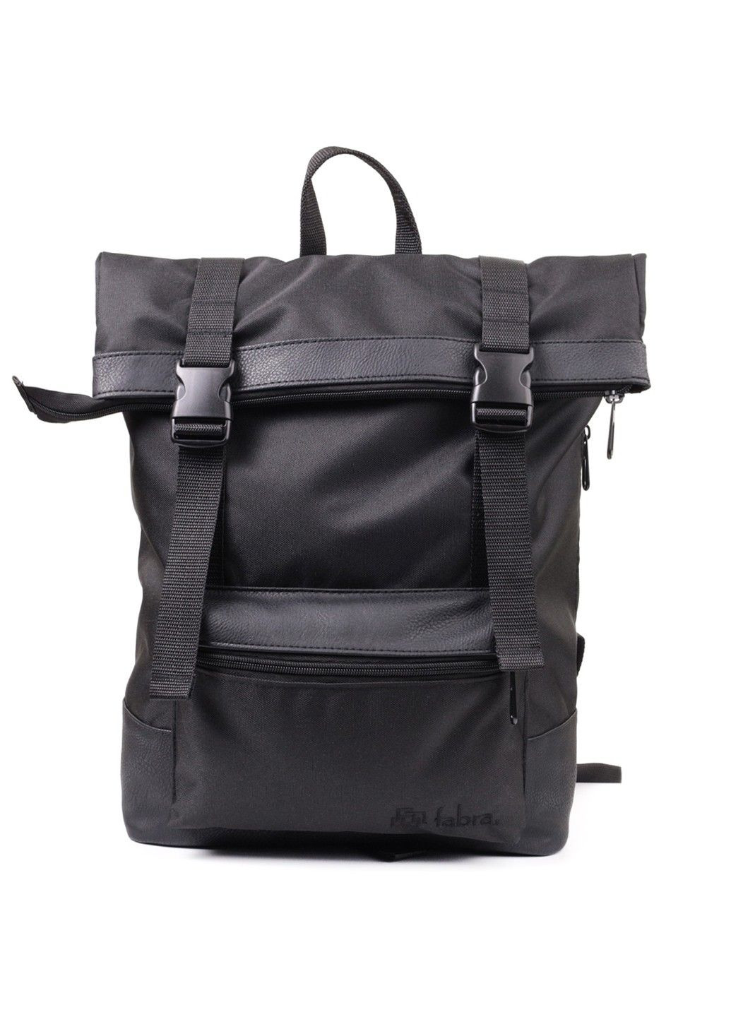 Рюкзак для ноутбука із вставками еко-шкіри 22582 Чорний FABRA (292920555)