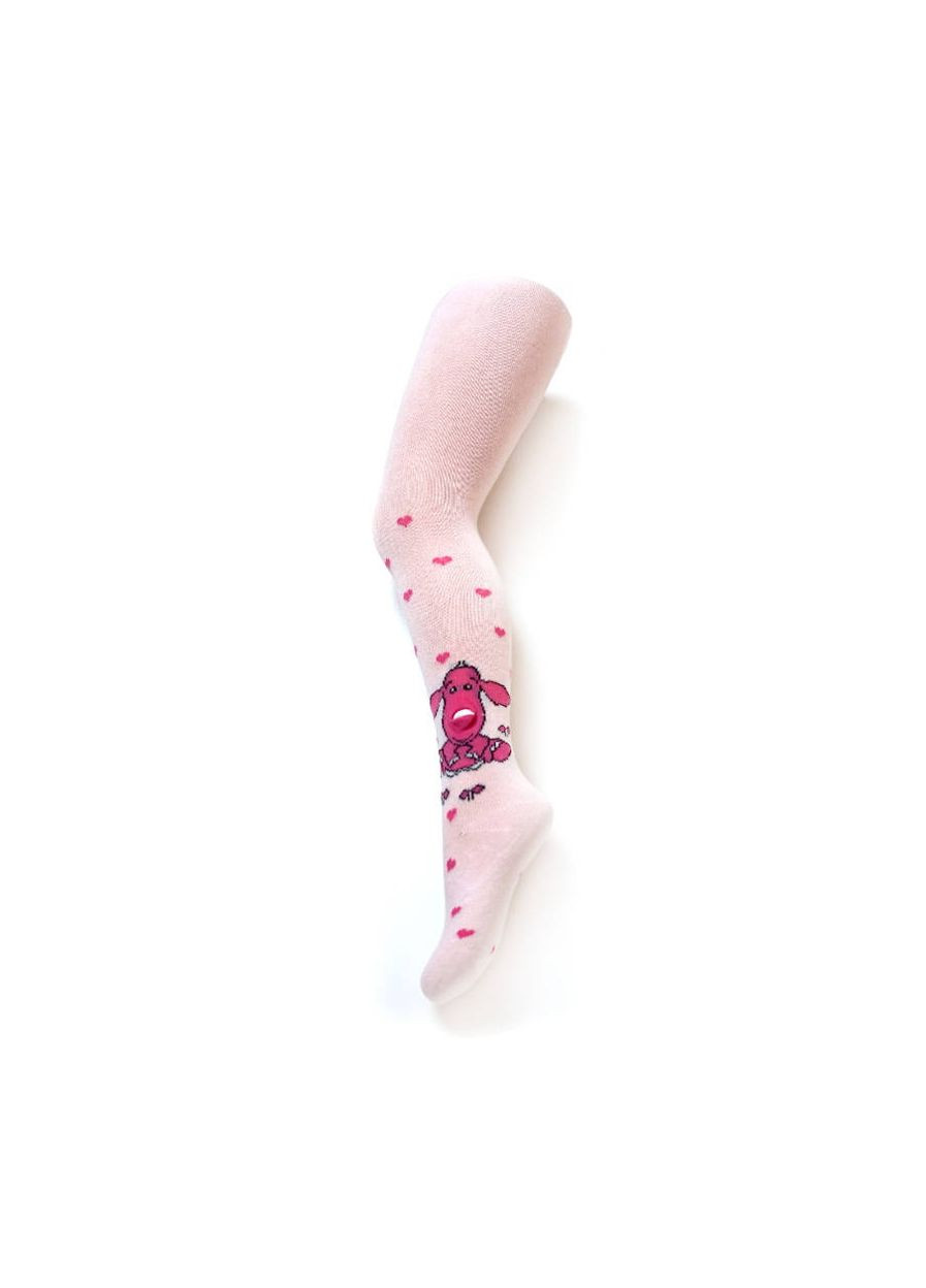 Колготки трикотаж із 3D малюнком для дівчинки RA-52 рожевий Be Snazzy (272967098)