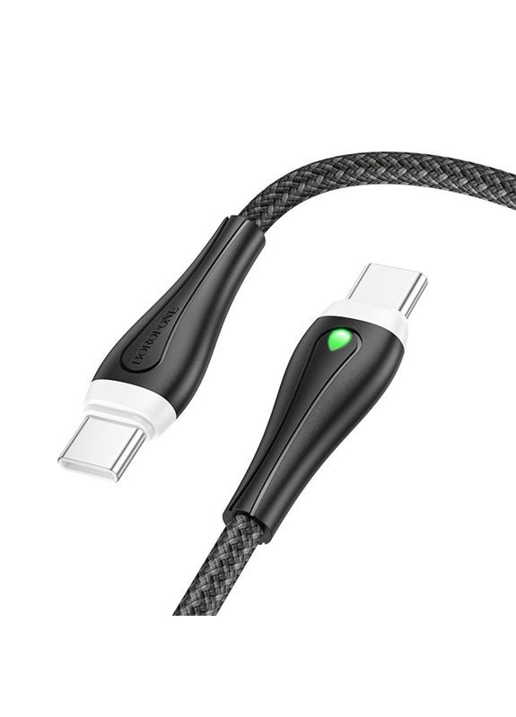 Кабель USB Type-C до USB Type-C / Провід шнур юсб тайп сі на юсб тайп сі для швидкої зарядки та передачі даних 1м Borofone (356096745)