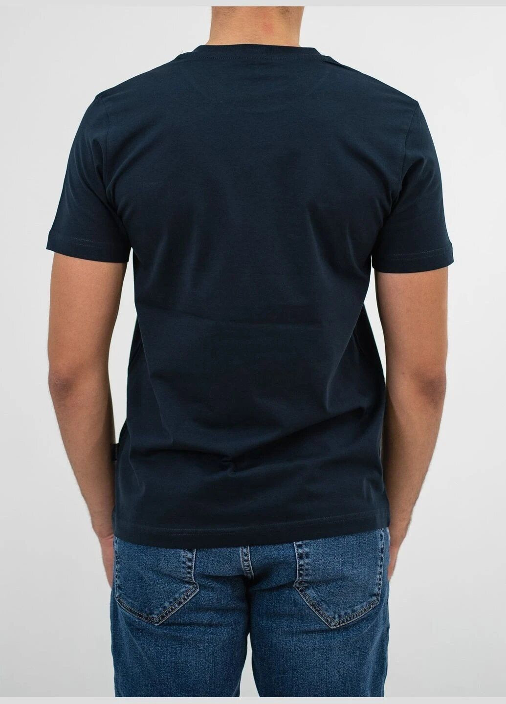Темно-синя футболка чоловіча з коротким рукавом Armani Exchange A|X