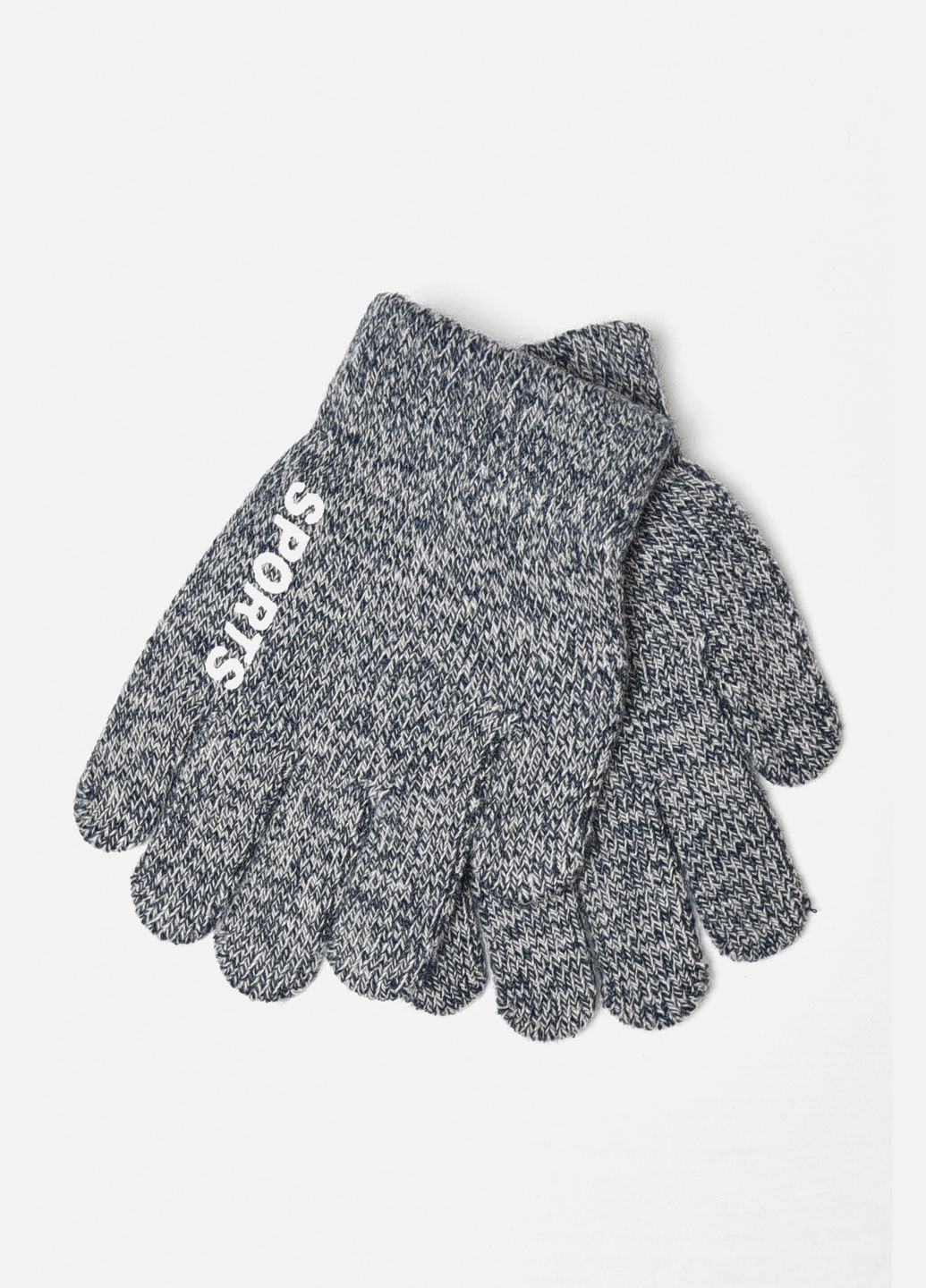 Рукавички дитячі з начісом сірого кольору Let's Shop (302661182)