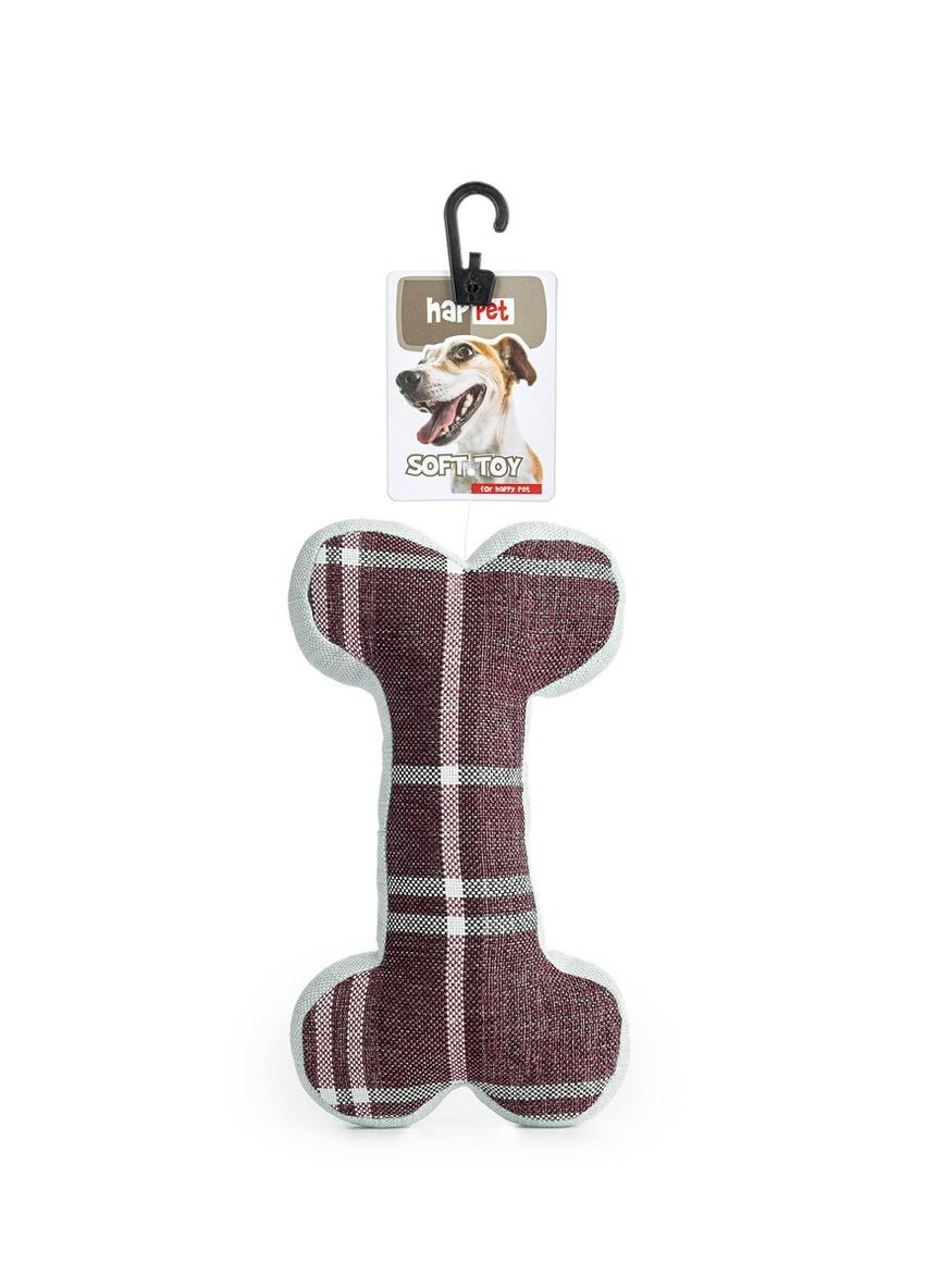 Іграшка для собак Текстильна іграшка, кісточка, 40г. 16х9х4,5см Червона Happet (355236802)