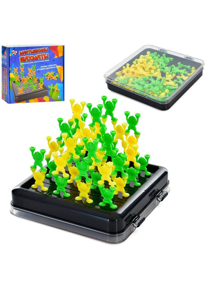 Настільна гра "Мавпячі шахи" ZYB-B3352 ігрова дошка, фігурки 64 шт Bambi (303834563)