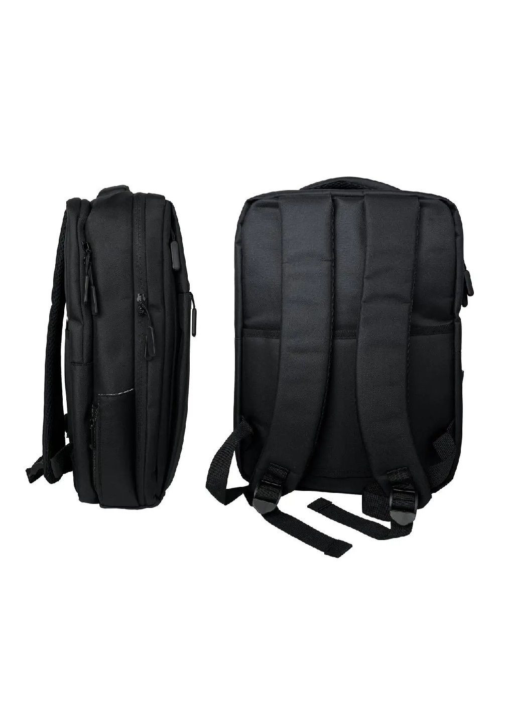 Рюкзак повседневный на каждый день со стандартным покрытием кармана для ноутбука 17 дюймов 44х32х14 см (477996-Prob) Черный Unbranded (301506748)