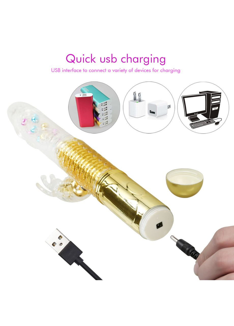 Вібратор кролик пульсатор Секс-Машина Libo Sex Machine Type B з рухом розширення і обертання No Brand (303878905)