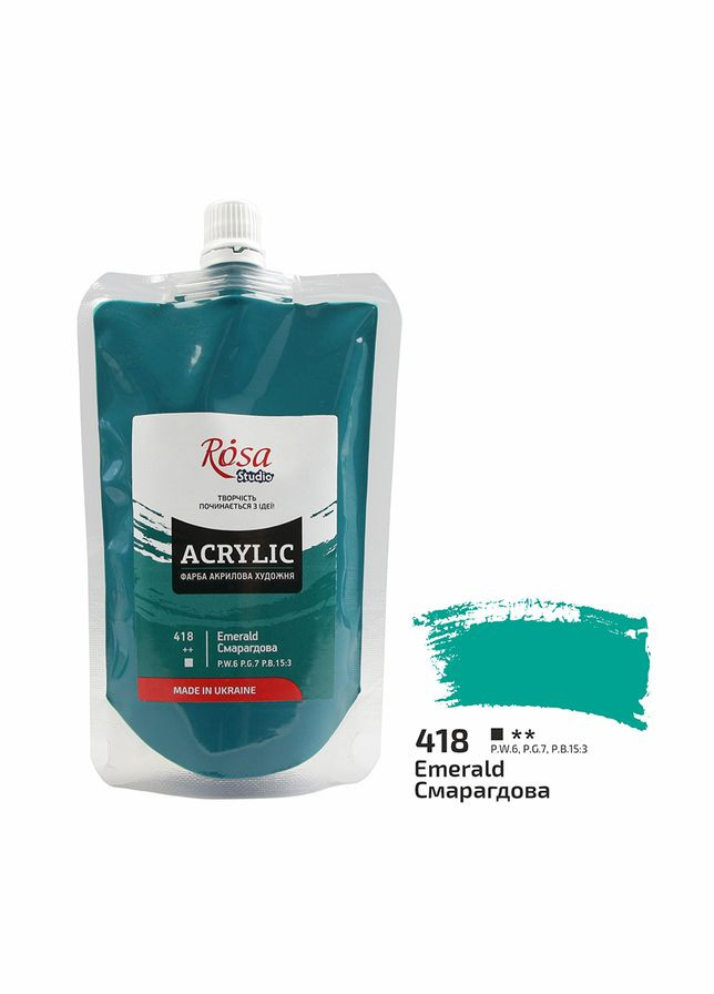 Фарба акрилова матова Studio (418) 200 мл (323200418) Rosa (346120620)