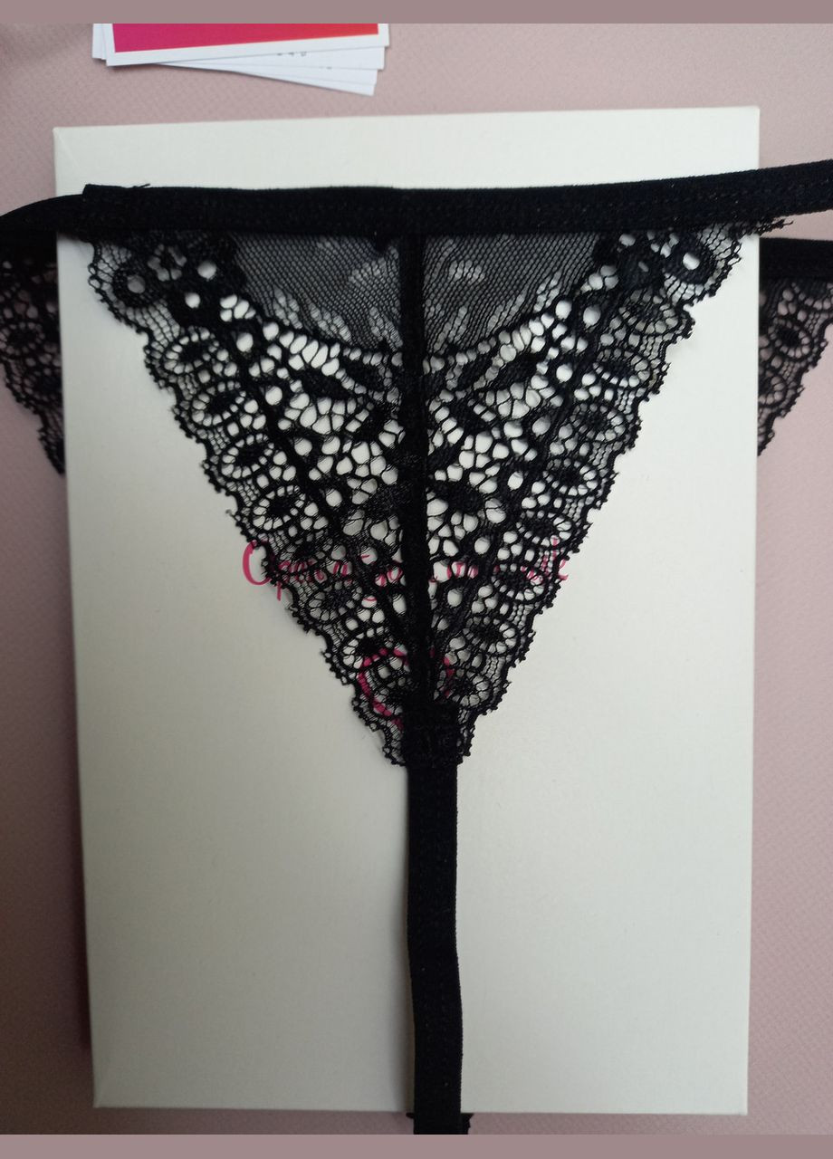 Черные женские стринги из кружева р.Л/ХЛ Intensa Obsessive (368787747)