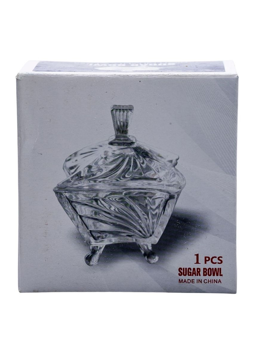 Цукорниця з кришкою 7.5×7.5×9 см ваза цукорниця скляна HP-4-117 Yiwu (370707869)
