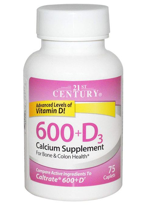 Calcium 600+D3 75 Caplets 21st Century (326742244)