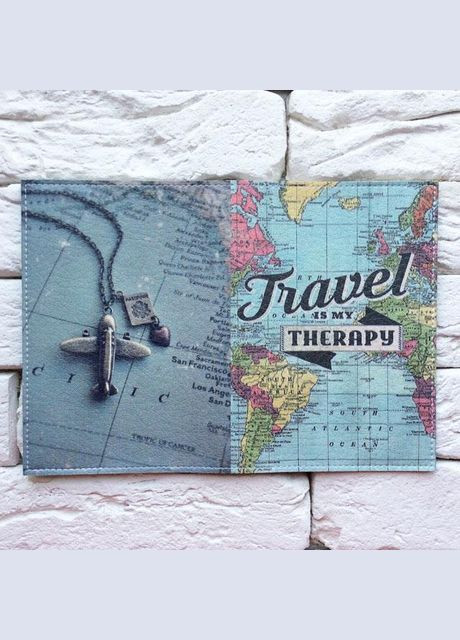 Тревел-кейс Happy to be a traveller 2 экокожа No Brand (299387879)