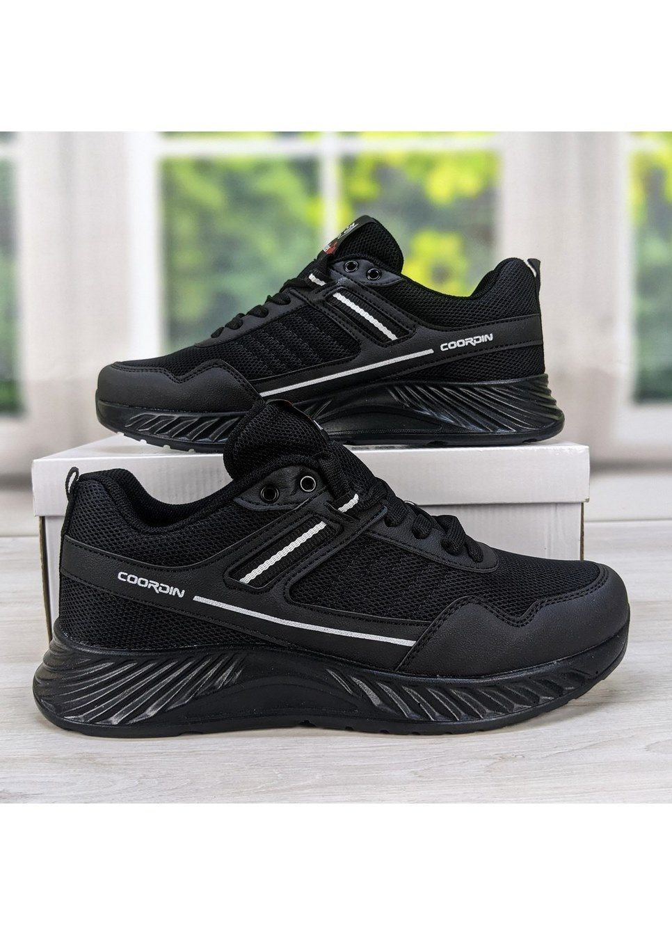 Чорні Осінні кросівки чоловічі демісезонні Wanderfull