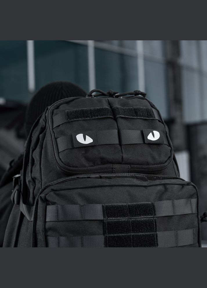 Нашивка Tiger Eyes Laser Cut (пара) Reflective Black M-TAC (315047792)