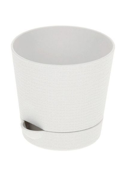 Горщик Фіалка 0.7 л з системою прикореневого поливу білий Насіння країни (307165520)