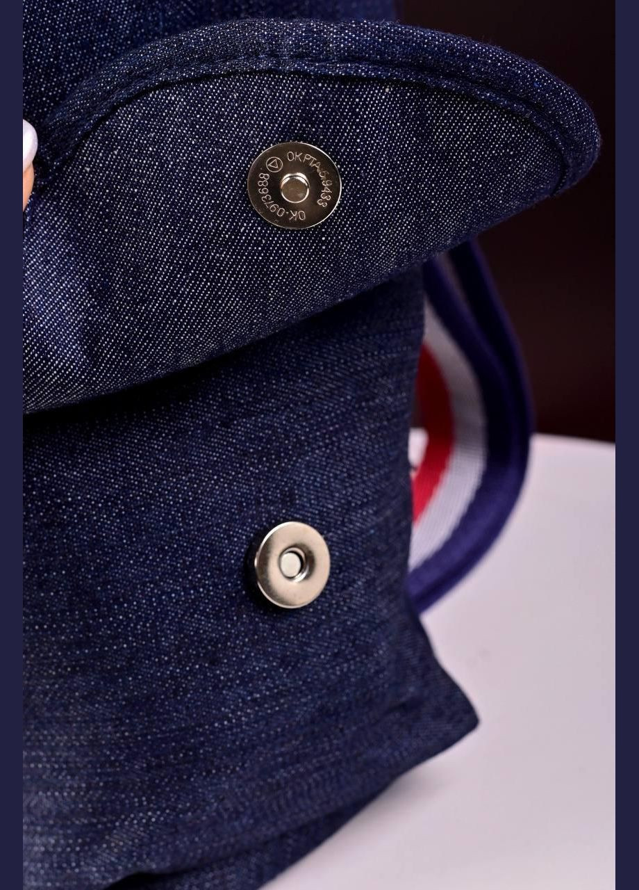Рюкзак жіночий синій джинсовий код 7-883 PTR No Brand (317763229)