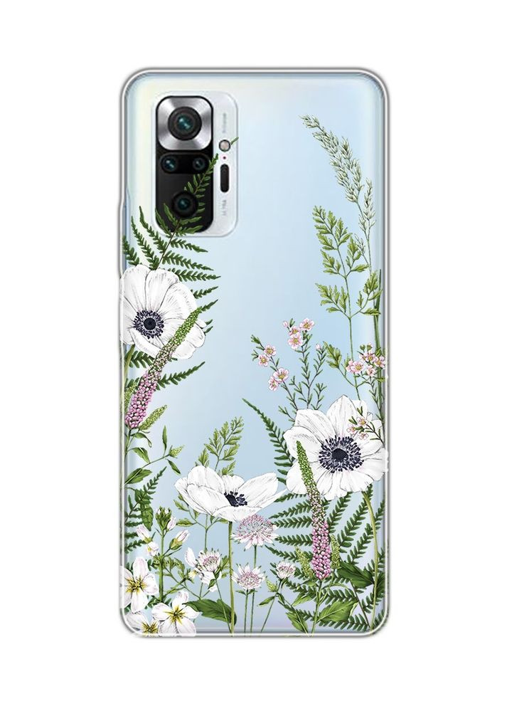 Прозорий чохол для Xiaomi Redmi Note 10 Pro / 10 Pro Max:: Квіти польові (принт 363) Creative (360702353)