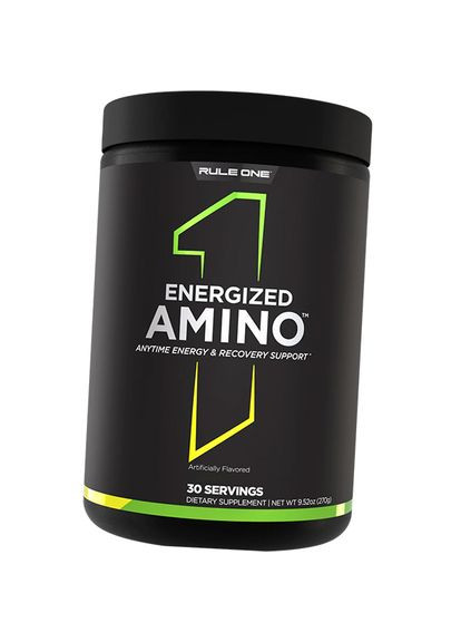 Аминокислотный комплекс с кофеином, Energized Amino, Rule 1 270г Апельсин (27408004) Rule One (339094955)