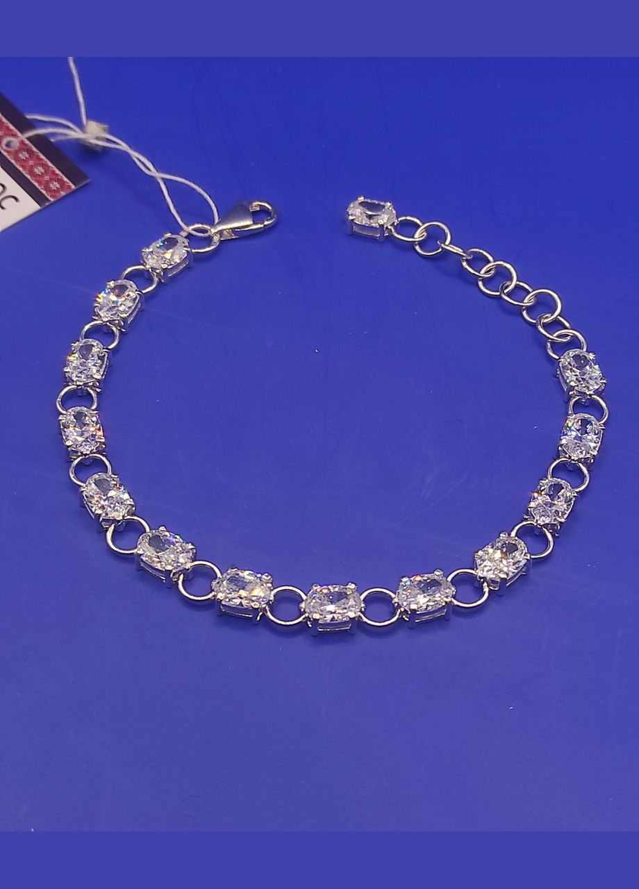 Срібний жіночий браслет 925 проби Довжина 16,0–19,0 см Shiny 10075 No Brand (332806822)