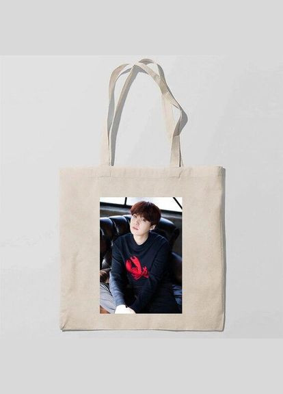 Эко сумка, шоппер с принтом повседневная BTS, Suga Кавун шопер (316138125)