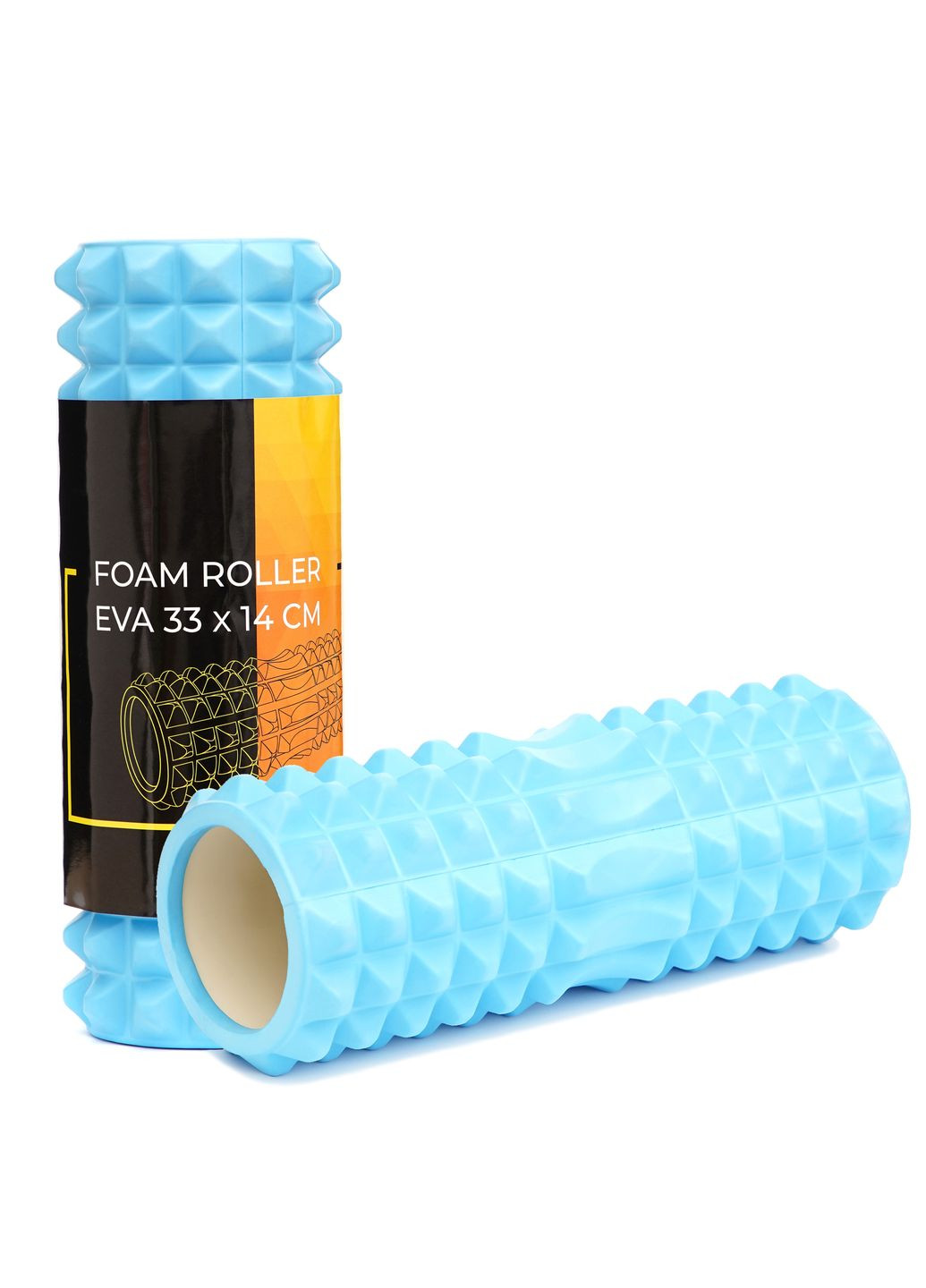 Массажный ролик EVA 33 x 14 см (валик, роллер) XR-0331 Sky Blue Cornix (315826108)