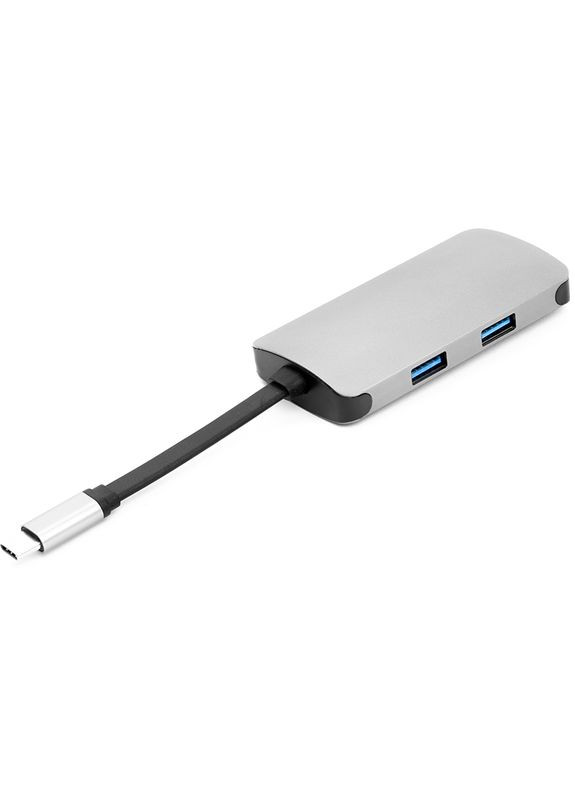 USBхаб Type-C – HDMI 4K, USB 3.0, USB Type-C, RJ45 PowerPlant (315504382)