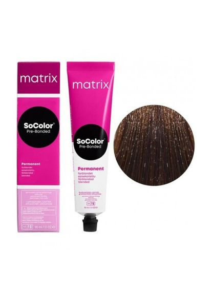 SoColor PreBonded Blended Permanent Color 90ml - 6MM Темный блондин мокка Matrix (308254038)