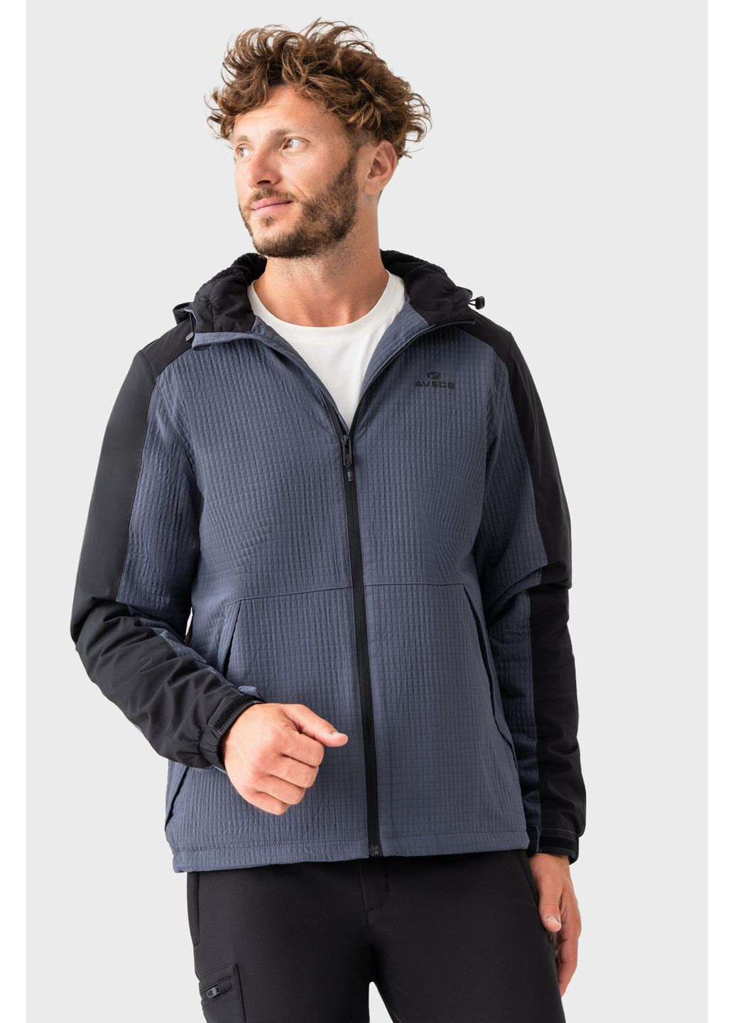 Темно-сіра демісезонна вітровка Avecs