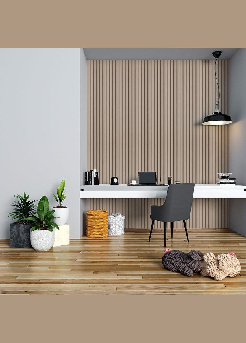 Рейка декоративна WPC стінова 3000х160х23мм Мокко SW-00001859 Sticker Wall (330020172)