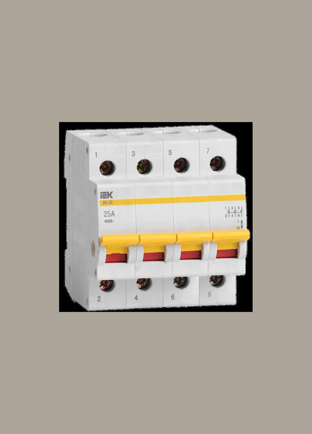 Вимикач навантаження 4Р 25А [MNV10-4-025] ВН-32 UEC (361054992)