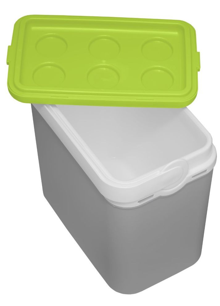 Ізотермічний контейнер Adriatic 12 л сірий із салатовим термобоксом для їжі та напоїв з термоізоляцією ProDobro (367266425)