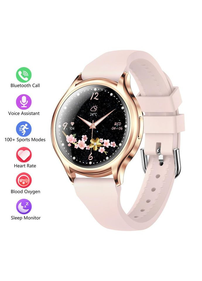 Смарт-часы женские Smart Elegance White & Gold с шагомером и функциями для контроля здоровья Smart Watch (325455001)