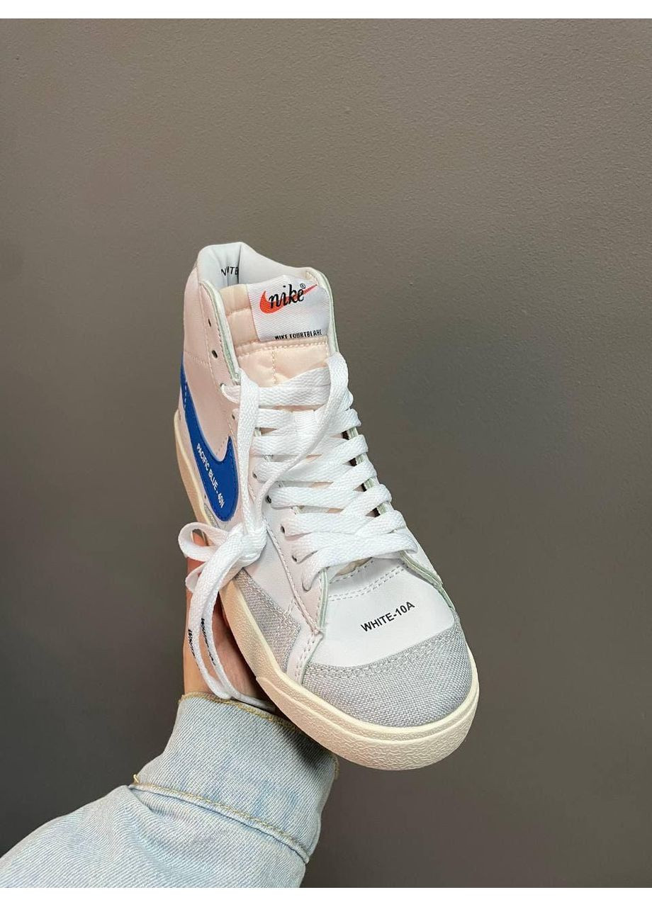 КРОСІВКИ ЖІНОЧІ NIKE BLAZER WHITE «RED LOGO» НАЙК БЛЕЙЗЕР No Brand білі демісезони (368867401)