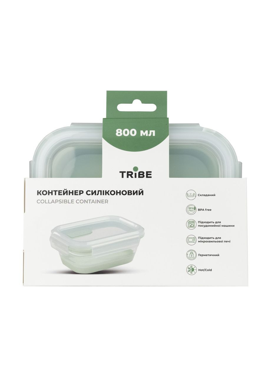 Контейнер Collapsible Container 800 мл силіконовий T-FF-0028, mint Tribe (366220569)